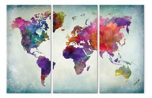 Quadro moderno Mondo a colori