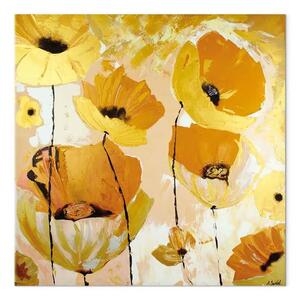 Quadro su tela Oro dei papaveri