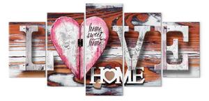 Quadro moderno Love Home