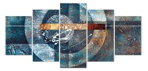 Quadro contemporaneo Galassia Blu