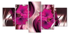 Quadro contemporaneo Sera Fucsia