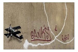 Quadro contemporaneo Aereo dell'amore Banksy