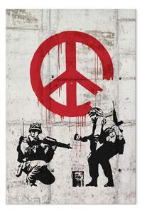 Quadro contemporaneo Soldati che dipingono una stanza Banksy