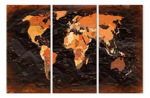 Quadro contemporaneo Una mappa insolita