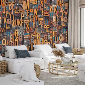 Carta da parati design Puzzle di parole