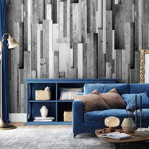 Carta da parati design Legno grigio