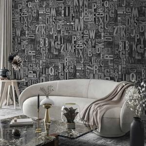 Carta da parati design Enigma di platino