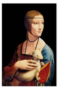 Quadro famoso Leonardo da Vinci - La Dama con l'Ermellino