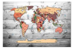 Quadro moderno Mappa del mondo: Nuove direzioni