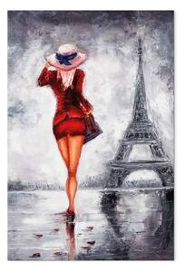 Quadro moderno Signora a Parigi