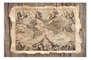 Quadro su tela Mappa del passato