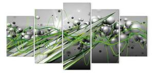 Quadro su tela Ritmo verde