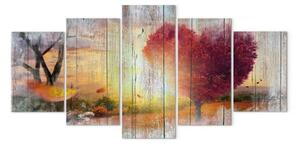 Quadro su tela L'autunno degli innamorati