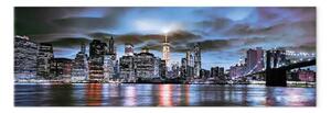 Quadro NYC: Lanterna urbana - panorama della città notturna