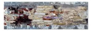 Quadro su tela Tempo di pietra - astratto artistico con texture mattone