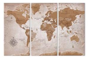 Quadro Mappa del mondo: Viaggi orientali