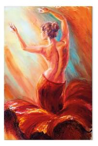Quadro contemporaneo Ballerina di fuoco