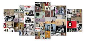Quadro moderno Arte del collage: Banksy IV