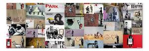 Quadro su tela Collage art: Banksy II