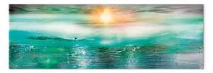 Quadro contemporaneo Tranquillità del paesaggio blu - luce solare sul mare