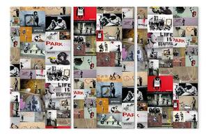 Quadro moderno Arte del collage: Banksy III