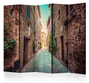 Paravento design Toscana magica II - architettura estiva della città in Italia