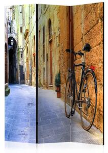 Paravento design Vacanze in Italia - bicicletta su sfondo architettura