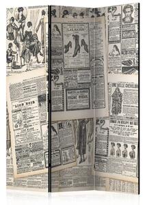 Paravento design Riviste d'epoca - giornali francesi in stile retrò