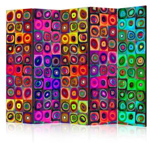 Paravento Astrattismo colorato II - astrazione in stile di Wassily Kandinsky