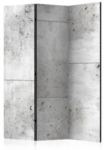 Paravento design Muro di cemento - texture chiara a mosaico di cemento grigio