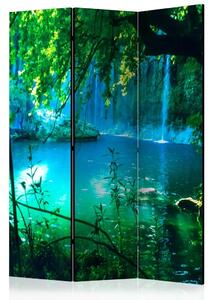 Paravento Cascate di Kursunlu - paesaggio naturale con vista su lago e foresta