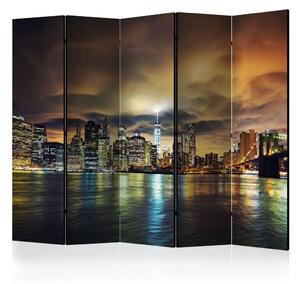 Paravento separè Cielo di New York II - architettura illuminata