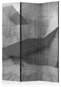 Paravento separè Geometria di cemento - texture astratta di costruzione in cemento 3D