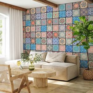 Carta da parati design Ornamenti colorati