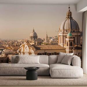 Carta da parati moderna Roma - vista aerea della capitale italiana