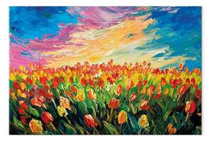 Quadro moderno Mare di tulipani