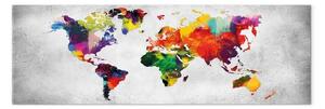 Quadro contemporaneo Mappa del mondo: Rivoluzione colorata