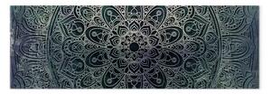 Quadro su tela Mandala: Malachite quiete