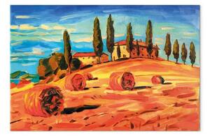 Quadro contemporaneo Agosto in Toscana