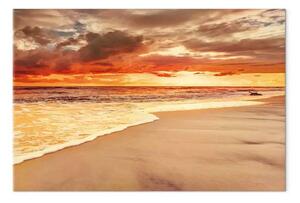 Quadro su tela Spiaggia: Bellissimo tramonto II