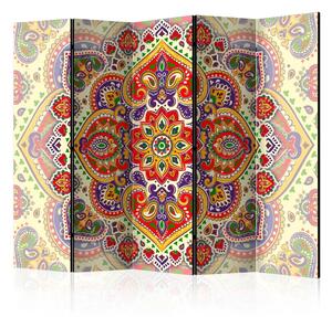 Paravento Esotica Originalità II - mandala orientale in stile colorato