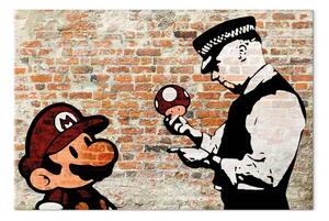 Quadro su tela Banksy: Istruzioni di polizia