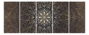 Quadro contemporaneo Mandala di bronzo