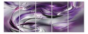 Quadro moderno Vortice viola