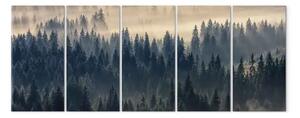 Quadro contemporaneo Abeti nella nebbia