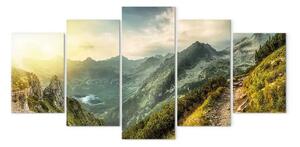Quadro su tela Paesaggio montano slovacco