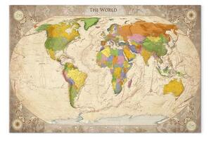 Quadro contemporaneo Mappa e ornamenti