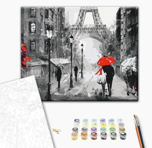 Quadro da dipingere con i numeri Da Parigi con amore