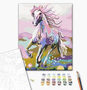 Quadro con numeri Cavallo da favola