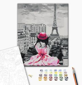 Quadro con numeri Parigi - vista sulla Torre Eiffel